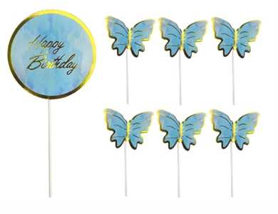 APT--TOPO-DE-BOLO-HAPPY-BIRTHDAY-BORBOLETA-11X22CM-C7-UN----AZUL